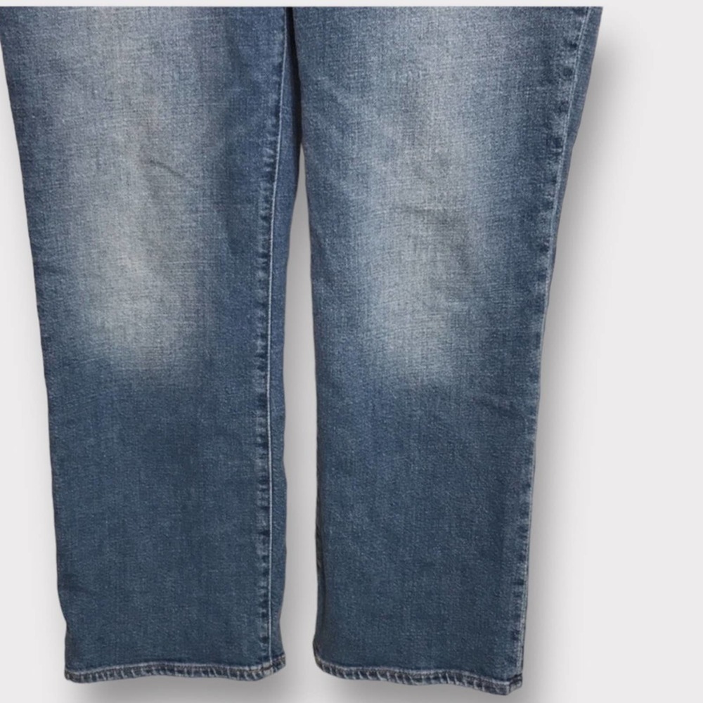 Madewell Women's Slim Demi-Boot Jeans Size 32 NWT Blue Flare High Rise $128 NWT - Picture 6 of 14